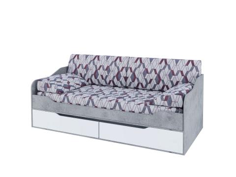 Кровать - диван с ящиками Грей